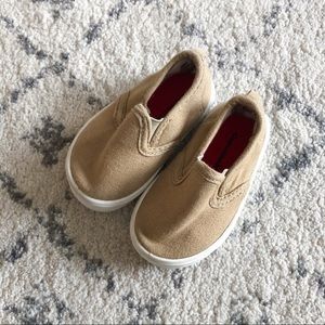 Baby boy Size 3 Tan slip on shoes
